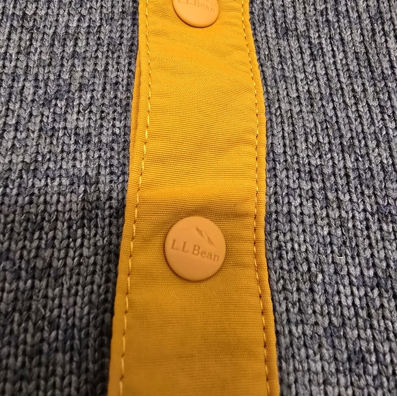 L.L.Bean Sweater Fleece Pullover Colorblock Mens Large Regular EUC - Picture 3 of 9